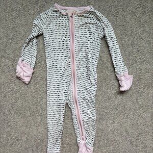 Little Sleepies Pink Dots Zippy (0-3M)